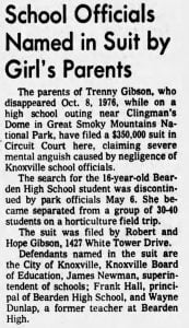 Trenny Gibson Vanished